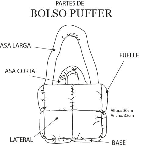PATRÓN DE BOLSO PUFFER